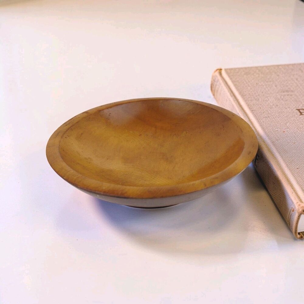 Munising Maple Primative Wood Bowl 9.25 X 8.25"  Late 1930's
